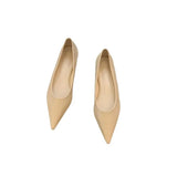 Tip Light-Mouthed Work Shoes Small Leather Shoes Women's Low-Heeled Women's Shoes Soft Soles Are Not Tired Women's Fashion Single