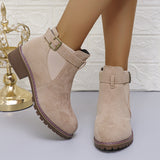 Lady Martin Boots 2025 Autumn And Winter New Rough And Velvet Noodles Loose Tight Martin