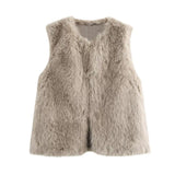 New Women's Clothing Fashion Temperament Artificial Fur Effect