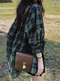 Sunscreen Plaid Women's Summer 2025 New Design Long-Sleeved Top Loose Shirt Spring And Autumn