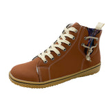 Boots Women's 2025 New Flat Heel Martin Boots Winter High-Top Single Shoes Women's Cotton