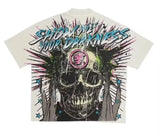 Zingj Retro Men's Cartoon Hip-Hop Short-Sleeved Cotton T-Shirt American Kawayi Long Clothes Y2k Short Sleeves 102-1-Outfit