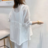 Women Blazers Sun-proof Summer Sheer Fashion Casual Korean Style Breathable Cozy All-match Outerwear Elegant Female Office