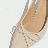 High-Heeled Sandals Women's Large Size 2025 Summer New Pointed Temperament Coarse-Heeled