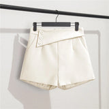 Zingj Female 2024 Spring And Summer New Korean Version High Waist Slim Loose Straight Wide Leg Pants Rice White Casual