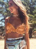 Style Sequins Show Hot Blouse DS Nightclub Stage Lotus Leaf Edge Suspender Navel