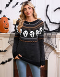 And Winter New Sweater Women's Loose Halloween Unique Skeleton Collar Long-Sleeved