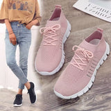 2025 New Large-Size Women's Shoes Pure Color Tie Hollow Light Casual Sports