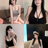 Strapping Thighs With Tying Hairs Sling Women's Summer Wear Design High-Waist Short Ins Super Fire