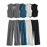 New Four-Color Vest Four-Color Casual Trousers