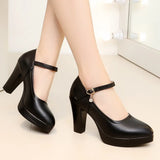 Zingj Spring Cheongsam Show Shoes High Heels Thick Heel Waterproof Platform Women's Single Shoes Working Shoes Large Size Women's