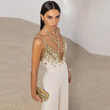Star Fashion Spring And Summer New Heavy Industry Handmade Nail Polish Squins Sexy V Sling Straight