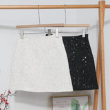 Coarse Flowers, Half-Dress Women's New High-Rise Thin A-Worded And Light-Resistant Short Skirt