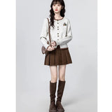New French Style Fragrant Retro Temperament Knitted Short Coat Women's Autumn And Winter New Fashion