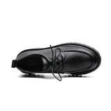 Zingj Big Head Leather Shoes Male Trend Thick British Youth Increased Casual Men's Shoes