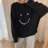 Smiley Face Oversized SweaterOutfit