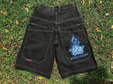 Baggy Denim Shorts Harajuku Y2K Jeans Hip-Hop Vintage Summer Brother 211-1-Outfit