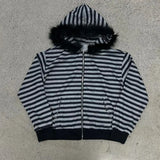 And Winter New Gothic Harajuku Ins Fashion High Street Punk Streak Zipper Hoodie Y2k