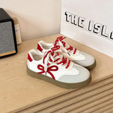 Primer Leather Shoes Women 2025 Autumn Retro Height Leisure Women's Shoes Double Bows Trend