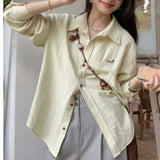 Design Languid Shirt Spring And Autumn Fashion Casual Long Sleeves New Casual Temperament Shirt Loose