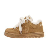 Shoes Destruction Aesthetic Series Of Double Shoes Tongue Winter Warm Cotton Shoes Short Boots Snow Boots Men And Women The