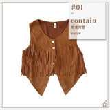 Vest Short Tuxedo Summer New Leisure Retro Open-Breast Button