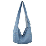 Large Washed Denim Crossbody BagOutfit