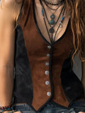 And Winter New Original Design Temperament Commuting Slim Thin Buckle Coat Sleeveless Outer