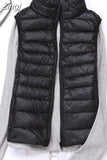 Winter women's Down Vest Fashion Female Sleeveless Coat Ladies Jacket Vest Warm Down Jacket for Women
