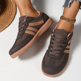 Shoes Women 2025 Autumn New Flat-Solt Sports Small White Shoes Retro Lace Casual