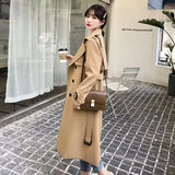 Zingj Trench Coat Female Spring And Autumn 2024 Spring New Medium And Long Korean British Style Small People Wear A