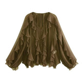 New Laminated Solid Color Shirt