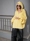 Loose Solid Color Sweater Coat Woven Autumn And Winter New Street Trend Casual Lazy