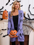 Sweater Girl Halloween Pumpkin Headed Jacket Jacket