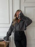 And Winter Fashion Trend Women's Shirt Single-Dwined Cardigan Autumn New Temperament Love Print