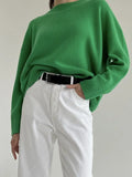 Sales Of Solid Color Round-Neck Sweater Women 2025 Burst Soft Knitted