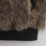 Women's Explosive Fashion Casual Crash-Colored Fur Jacket