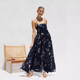 Zingj Spring And Summer 24 New Women's Small Fresh Flower Condole Dress