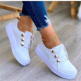 Casual Single-Shoe Women's New Round-Headed Thick-Soled Casual Viscose Shoes Single Shoes