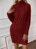 And Winter New High-Collared Collared Turtleneck Sweater Knitted Long-Sleeved