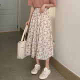 Zingj Skirt A Word Broken Flower Fairy Super Fairy Fairy Fairy Small And Fresh Thin Temperament Long Skirt In The Summer Of