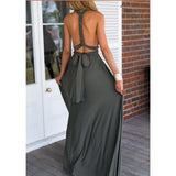 Cross-Back Sexy Tie Dress Long Dress