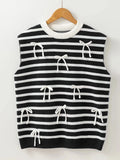 Wind Bows Short-Sleeved Knitted Shirt Lady