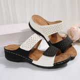 Summer Women Thick Bottom Slippers Large-Size Thick-Sed Fish Mouth Slippers Outside Wearing Beach