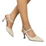 Fashion 7CM High Heel Fine Tip Sexy Bag Head Shoes Women's Singles