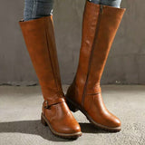 Boots Over The Knee Boots Side Zipper Coarse And Women's Boots Size 40-43 WSIH