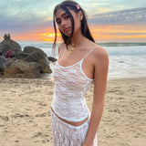 Lace Perspective Slings New Women's Decoration Body Fashion Vest In Summer