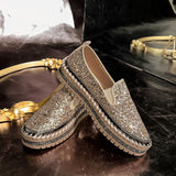 Loose Cake Thick-Soled Women's Shoes Flat-Soled Single Shoes In Spring New Casual Pedal Pedalle Pedalle