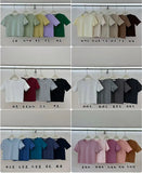 Solid Short-Sleeved T-Shirt Burst Small Short Sweet Spicy Slim Slim Thin Collar Top