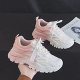Old Dad Shoes Women In Autumn 2025 Thick Net Breathable New Set Casual Gradually Small White Shoes Children's